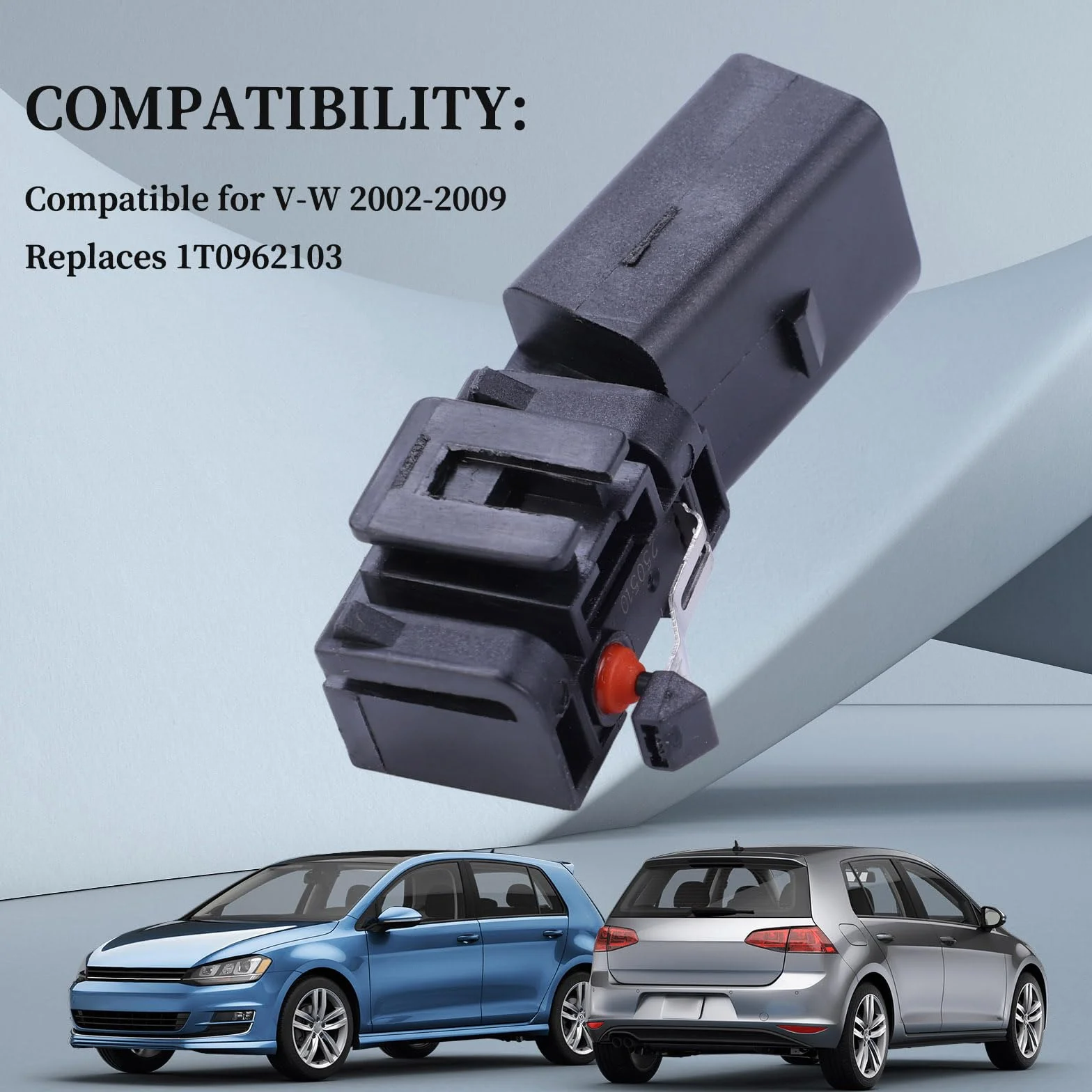 Zastępczy mikroprzełącznik tylnej klapy kompatybilny z modelami VW 2002-2009 - pasuje bezpośrednio 1T0962103. Wysokiej jakości, trwały przełącznik z łatwą instalacją.