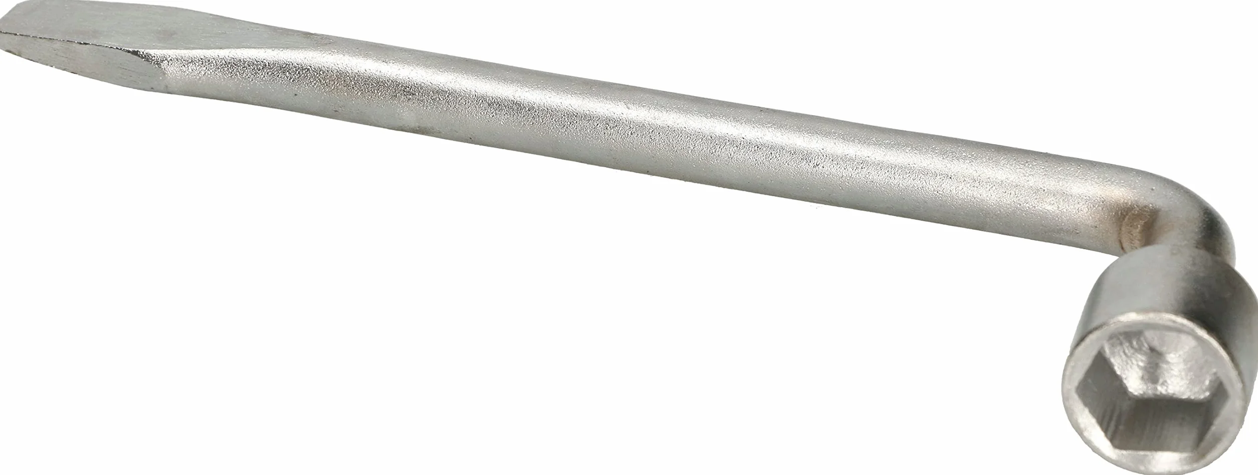 KOTARBAU® Klucz do kół samochodowych wygięty SizeName ze stali węglowej chromowany, srebro, 21 mm