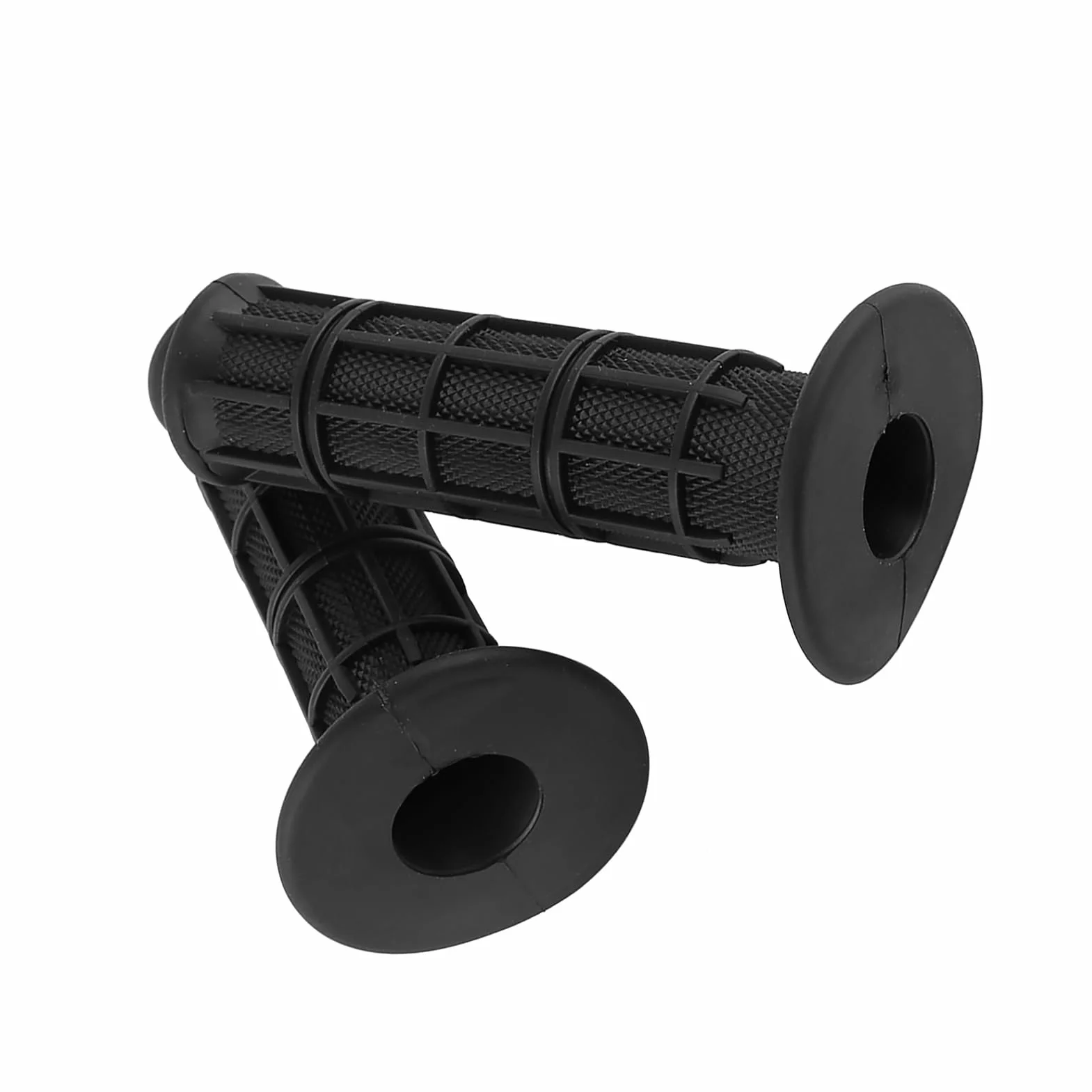 Uchwyty na kierownicę motocyklową, 22 mm, 7/8 cala, uniwersalne, antypoślizgowe, silikonowe uchwyty motocyklowe, 1 para (czarne)