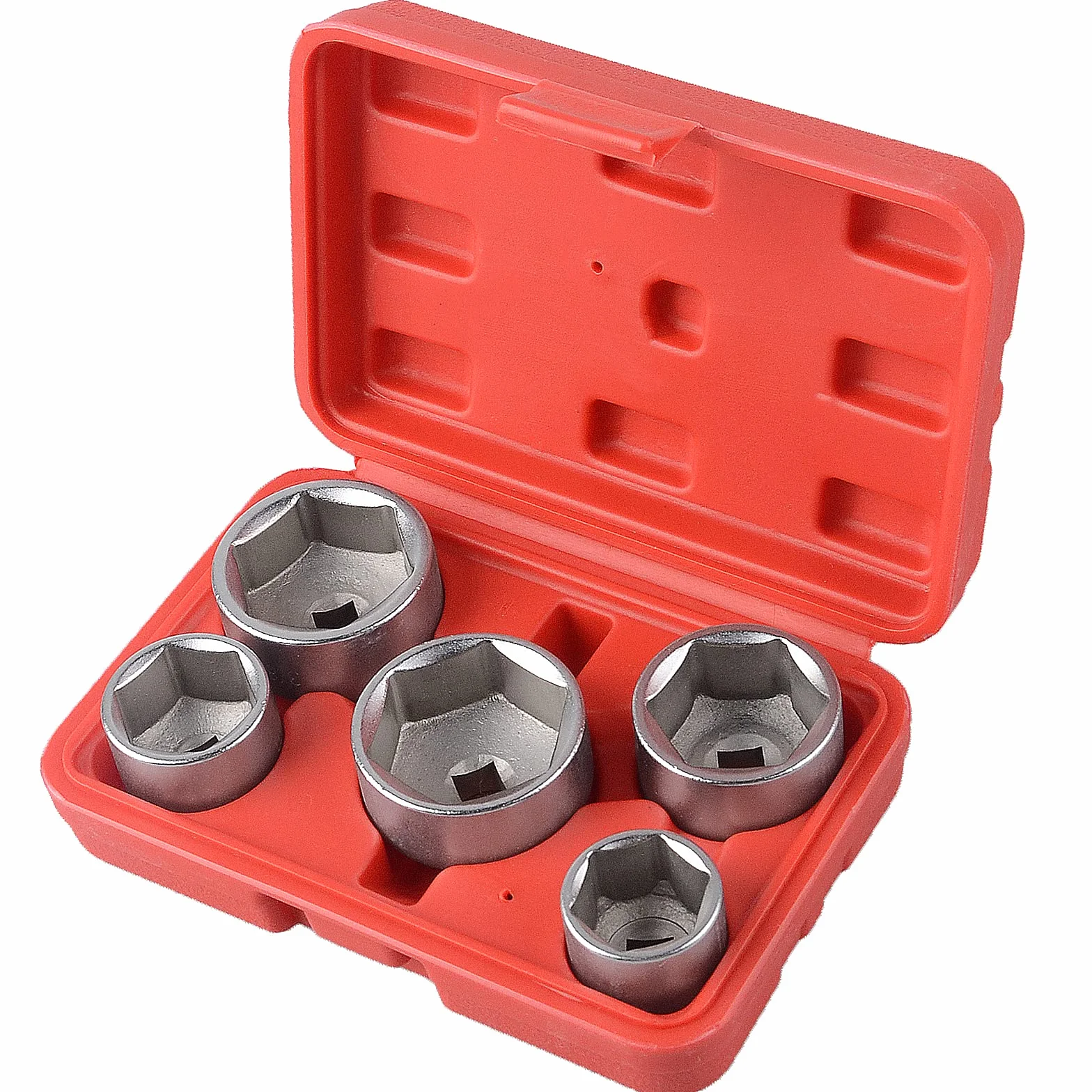 DAYUAN 5 szt. 3/20.3 cm napęd 24,27,32,36,38 mm filtr oleju klucz nasadowy zestaw Cr-V 6pt