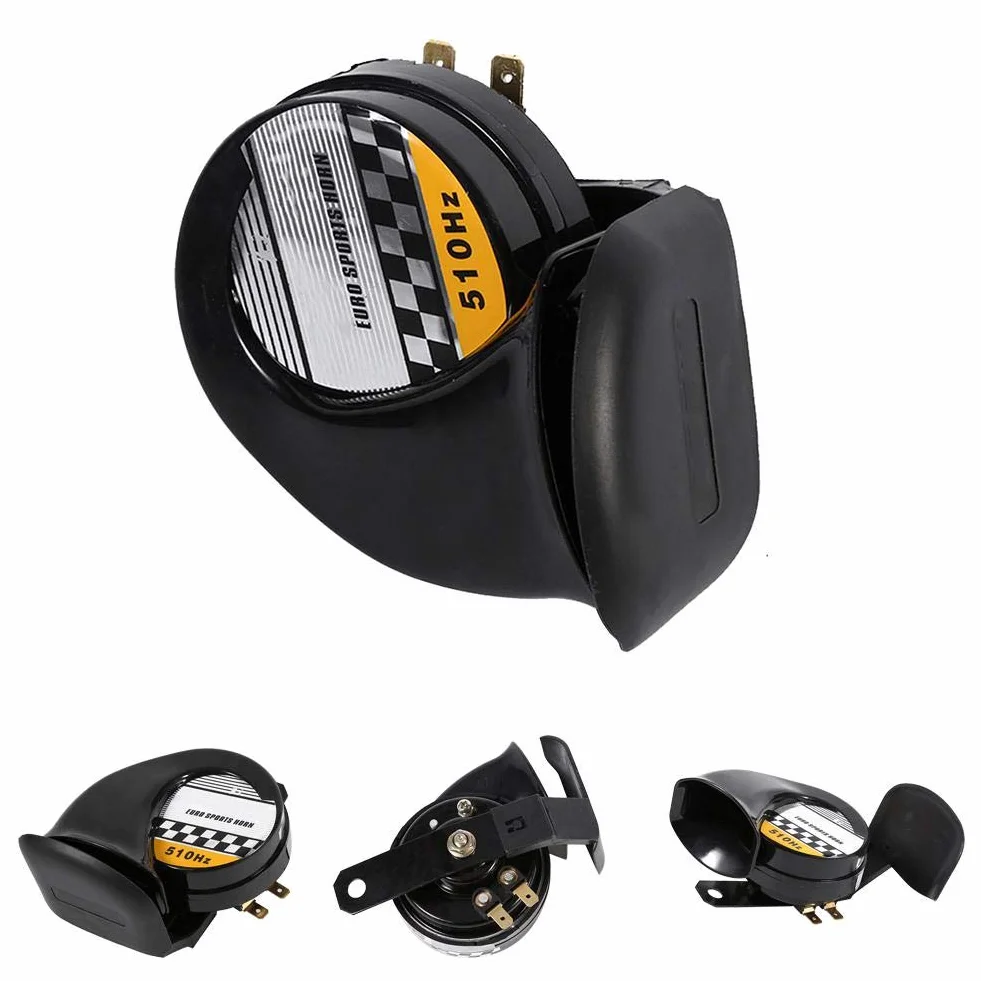 Klakson motocyklowy ślimak Potężny 115 DB 510 Hz 12 V Syrena Horn Głośnik Mocny Wodoodporny do Samochodu Skutera Samochodowego