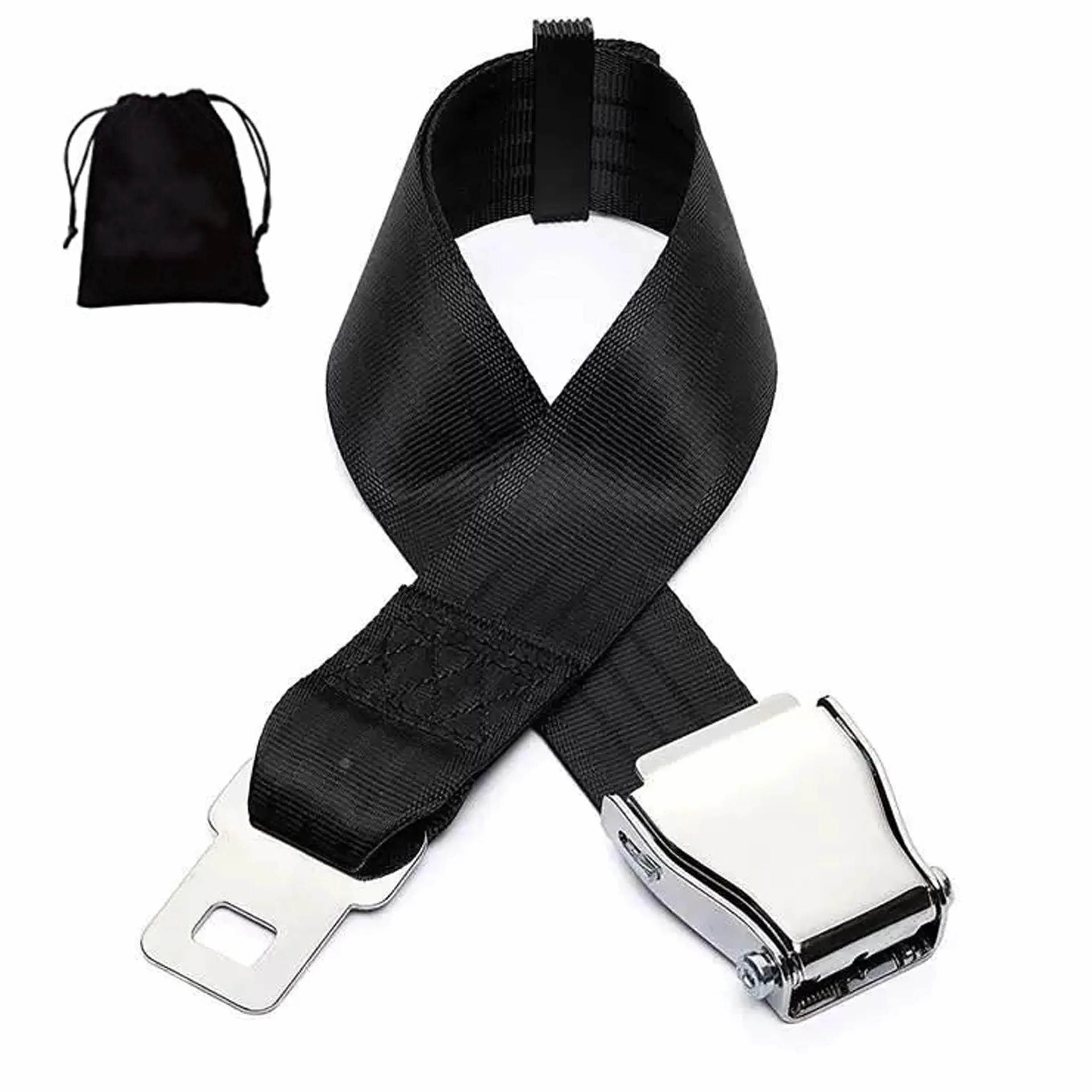 Przedłużenie pasa bezpieczeństwa w samolocie, regulowane przedłużenie pasa bezpieczeństwa 20-80 cm, przedłużenie pasa bezpieczeństwa Airport Essentials, uniwersalny regulowany pas bezpieczeństwa dla
