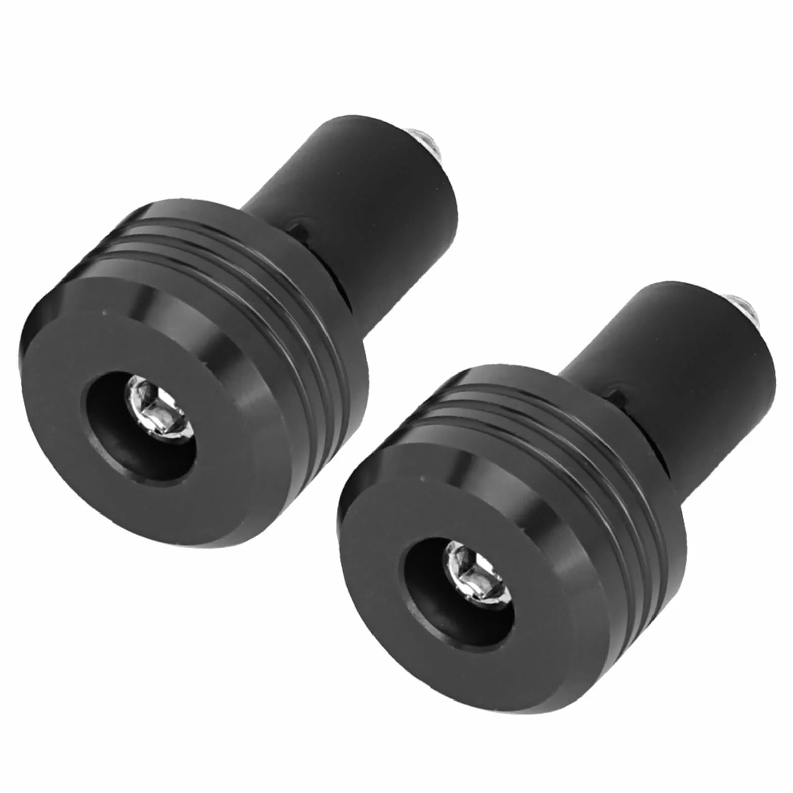 Uchwyty na kierownicę, uchwyty na kierownicę motocyklową Aluminiowe wtyczki Moto Slider Akcesoria (czarny)