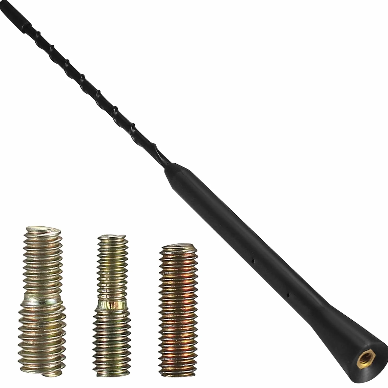Antena samochodowa AM FM, Antena samochodowa, 28cm Uniwersalna Antena Radiowa Samochodowa, Antena Dachowa Samochodowa, Antena Radiowa Samochodowa, Wymienny Pręt Antenowy Samochodowy Antena Prętowa do