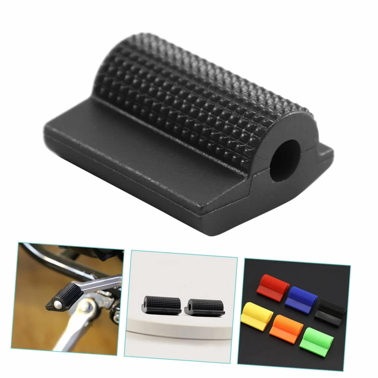 iplusmile Osłona Dźwigni Zmiany Biegów Motocykla Uniwersalna Gumowa Podkładka Dźwigni Zmiany Biegów - Design Easy Install Black