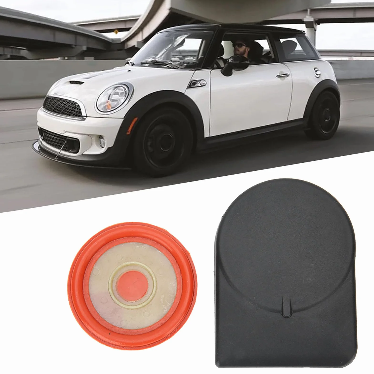 Qiilu PCV zestaw zaślepek do zaworu cylindrycznego, 11127646552 PCV, zestaw nasadek na zawór cylindrowy, pasuje do Mini Paceman