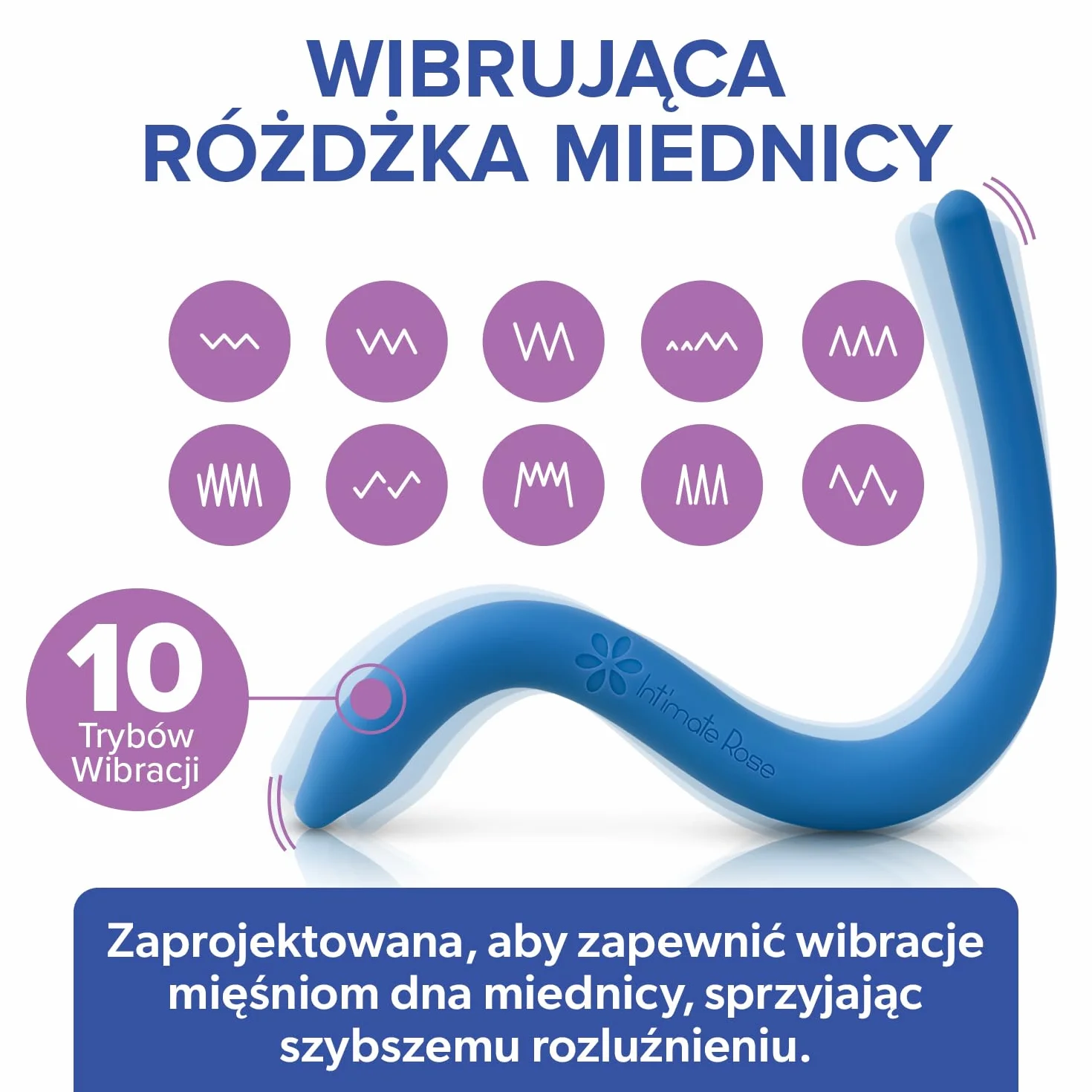 Intimate Rose Punkt spustowy ró?d?ki miednicy dla mi??ni dna miednicy - m??czy?ni i kobiety - fizjoterapia miednicy