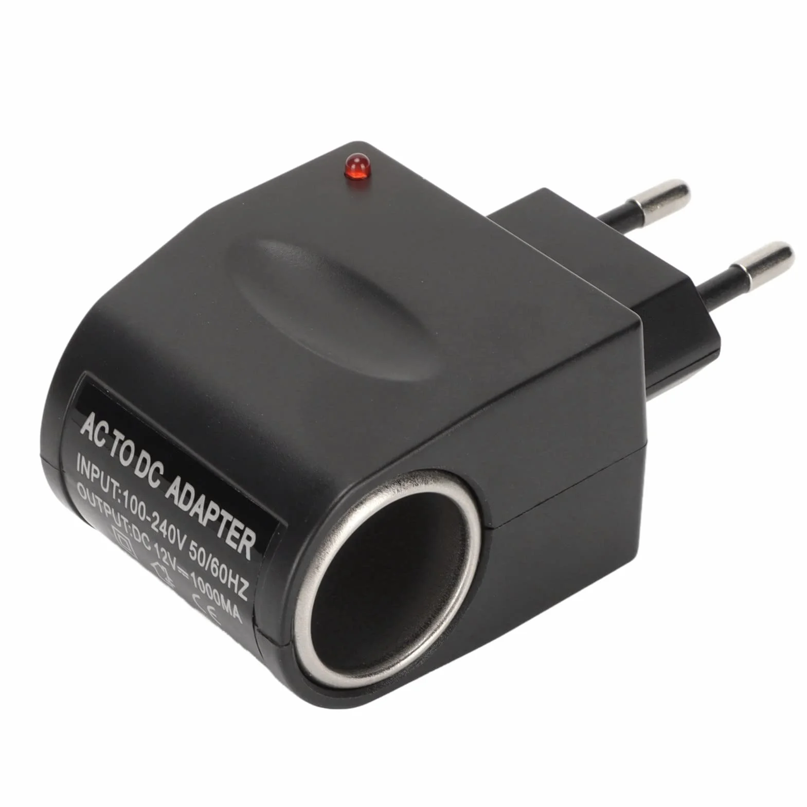 Przetwornica 12V 1A DC, AC 240V do DC 12V Gniazdo Zapalniczki Samochodowej Zasilacz, 12W Konwerter Zasilacza Transformator ścienny Adapter Wtyczki do Małej Elektroniki Samochodowej(E.U. Plug)