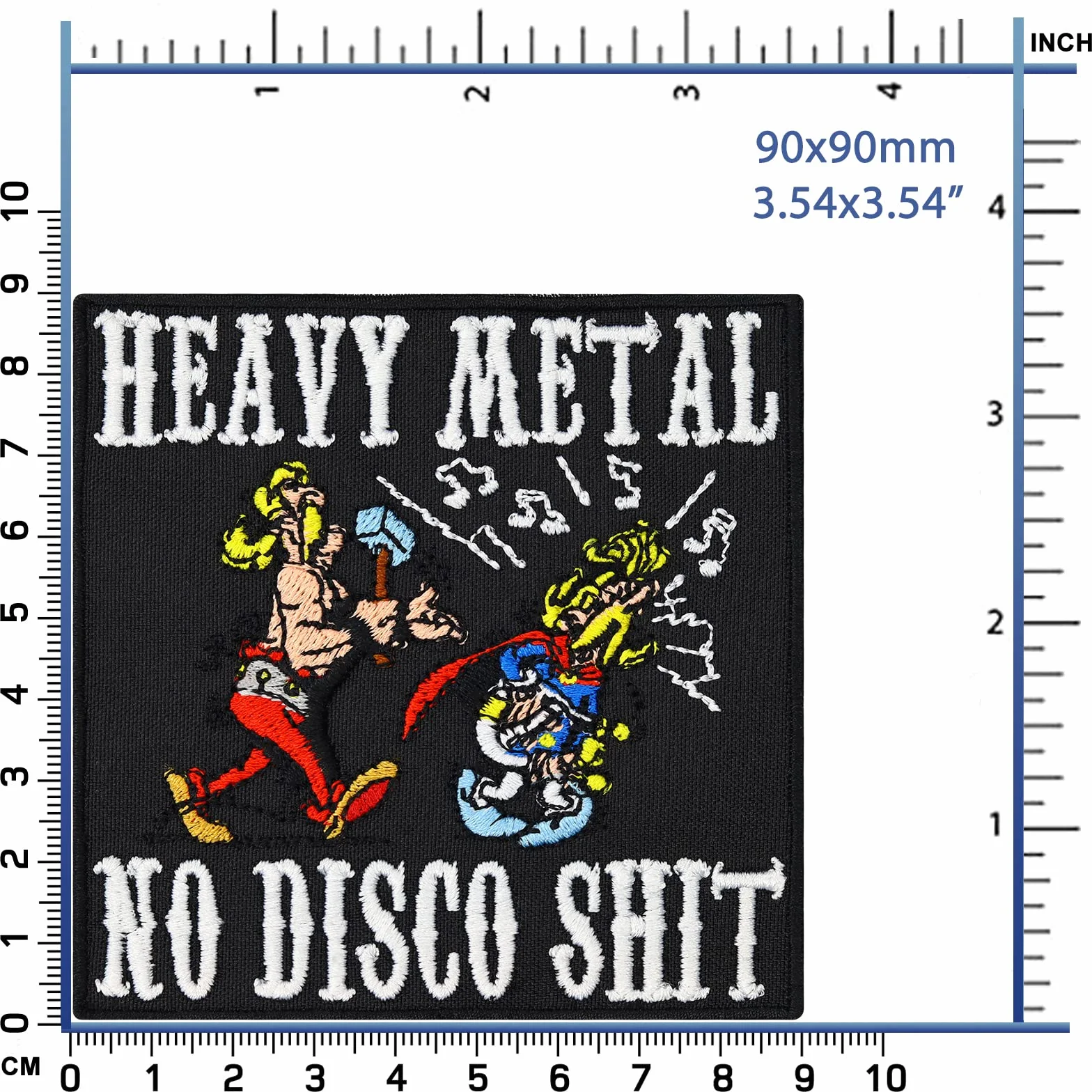 Naszywka odznaka Patch Asterix Comic Heavy Metal Rockn Roll